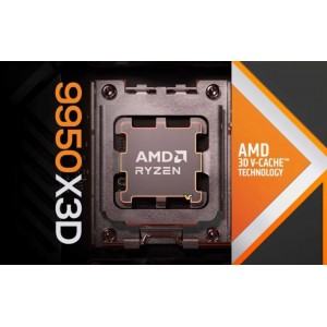 AMD Ryzen 9 9950X3D - Granite Ridge (Zen 5) 16-Core 4.3 GHz - Socket AM5 170W - Tray (Without Fan)