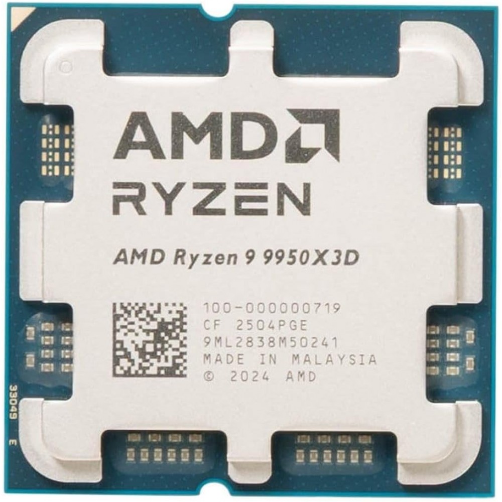 AMD Ryzen 9 9950X3D - Granite Ridge (Zen 5) 16-Core 4.3 GHz - Socket AM5 170W - Tray (Without Fan) AMD Ryzen 9 9950X3D - Granite Ridge (Zen 5) 16-Core 4.3 GHz - Socket AM5 170W - Tray (Without Fan)