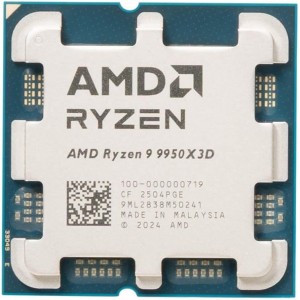 AMD Ryzen 9 9950X3D - Granite Ridge (Zen 5) 16-Core 4.3 GHz - Socket AM5 170W - Tray (Without Fan)