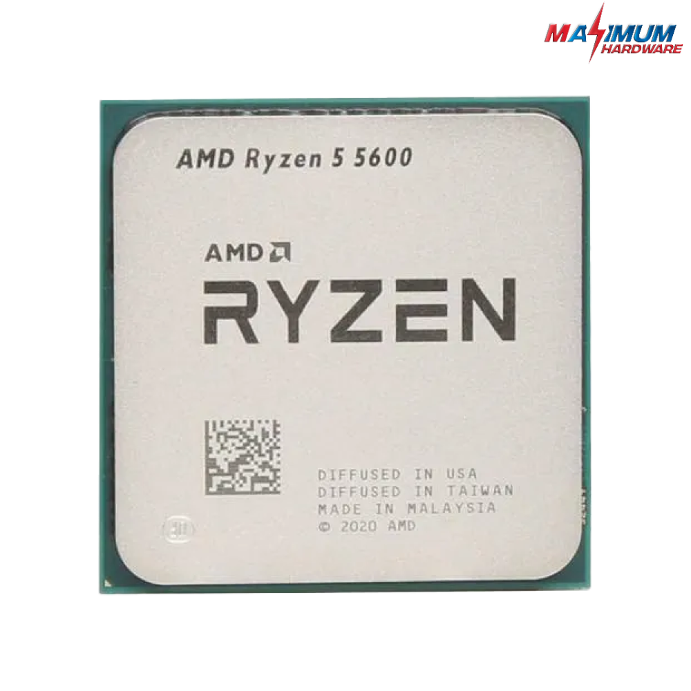 AMD Ryzen 5 5600 - Ryzen 5 5000 Series Vermeer (Zen 3) 6-Core 3.5 GHz Socket AM4 65W Tray + Fan AMD Ryzen 5 5600 - Ryzen 5 5000 Series Vermeer (Zen 3) 6-Core 3.5 GHz Socket AM4 65W Tray + Fan