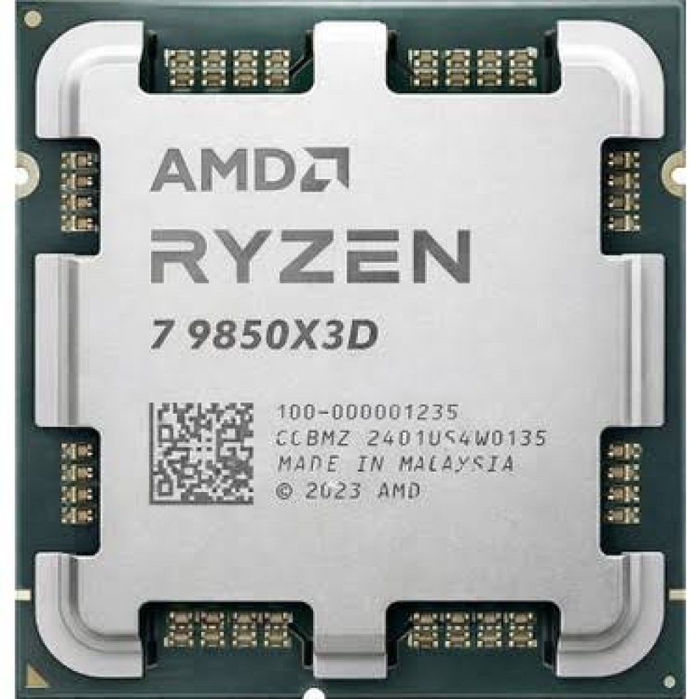 AMD Ryzen 7 9850X3D - Granite Ridge (Zen 5) 8-Core 4.7 GHz - Socket AM5 120W Tray ( Without fan )