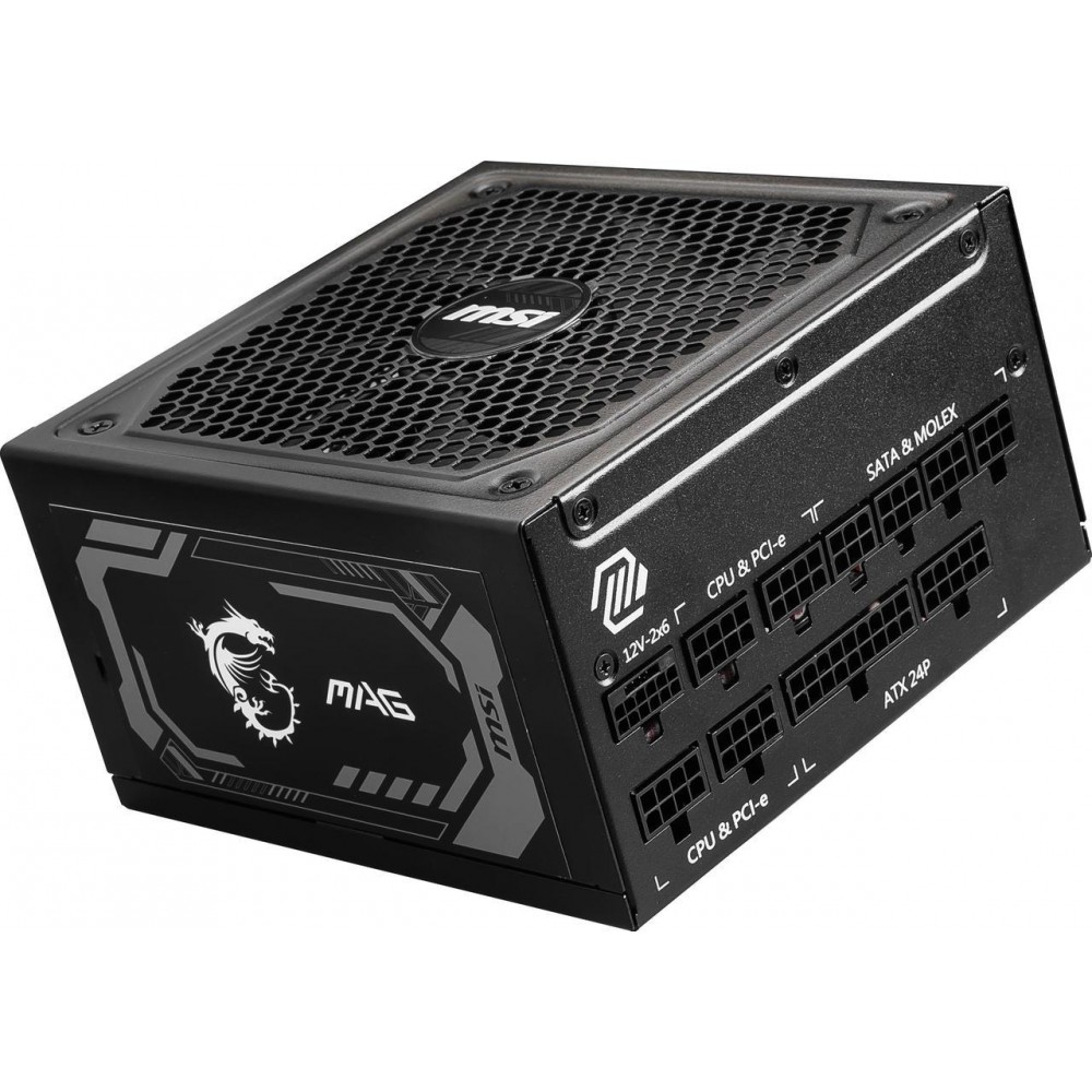 MSI MAG A1000GL - 1000W - PCI 5 - 80 PLUS GOLD - ATX 3.1 & PCIE 5.1 Ready