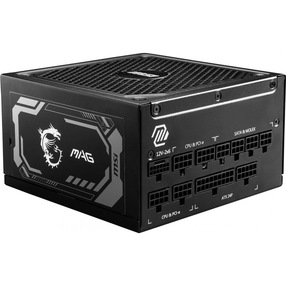 MSI MAG A1000GL - 1000W - PCI 5 - 80 PLUS GOLD - ATX 3.1 & PCIE 5.1 Ready