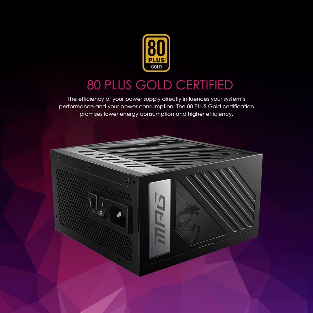 MSI MPG A1000G - 1000W - PCI 5 - 80 PLUS GOLD - ATX 3.0