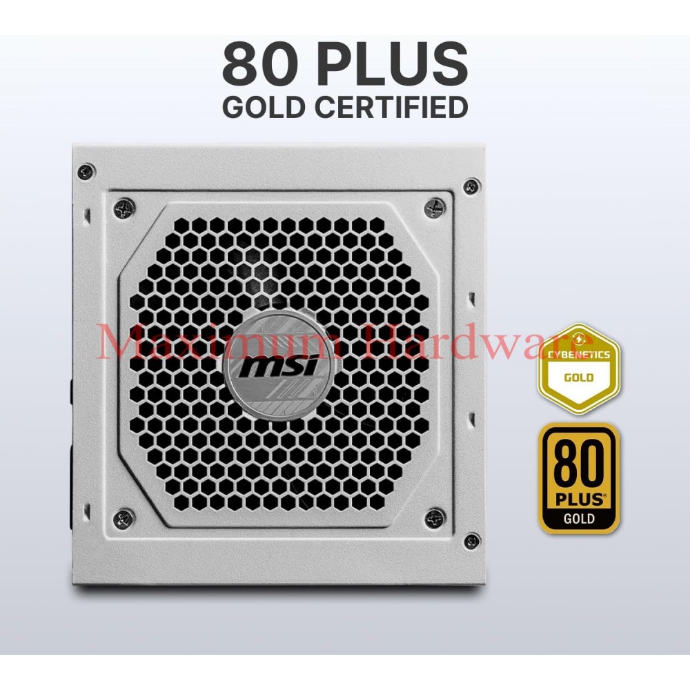 MSI MAG A850GL - 850W - PCI 5 - 80 PLUS GOLD - ATX 3.0 White