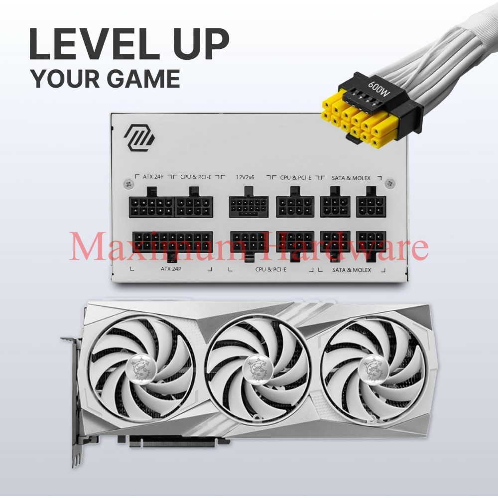 MSI MAG A850GL - 850W - PCI 5 - 80 PLUS GOLD - ATX 3.0 White