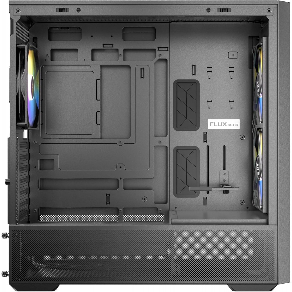 Antec Flux REAR ARGB Mid Tower Case Black Antec Flux REAR ARGB Mid Tower Case Black