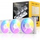 Antec Connect C120 ARGB 3 Fan Pack White