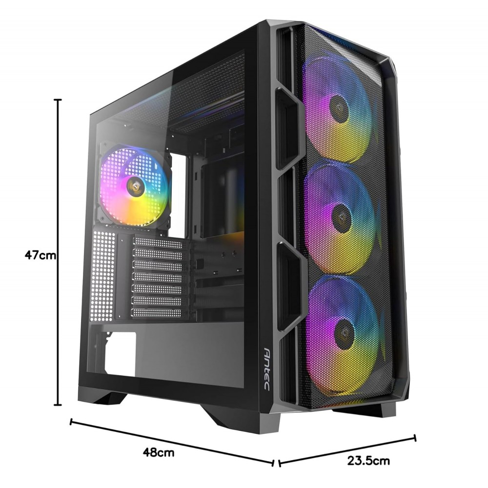 Antec AX1000 ARGB Mid-Tower Case + Antec CSK 750H SEMI-MODULAR (Bronze ) 750W