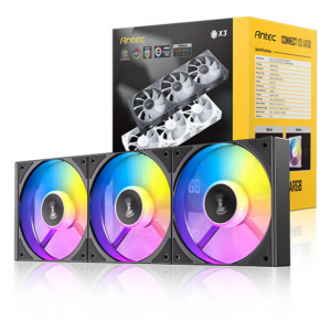 Antec Connect C120R Reverse ARGB 3 Fan Pack Black