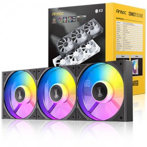 Antec Connect C120 ARGB 3 Fan Pack Black