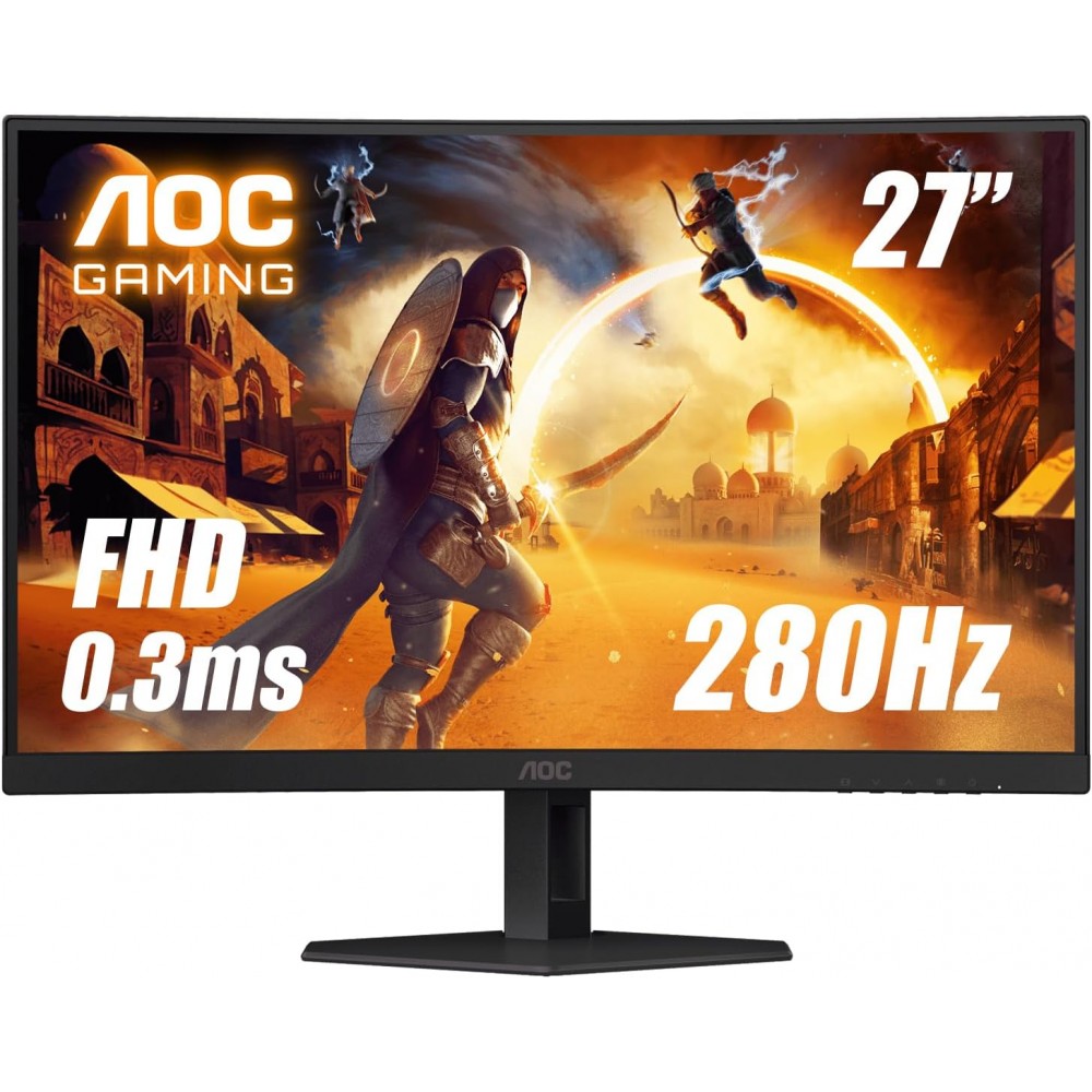 AOC C27G4ZE 27" - Fast VA - 1080P - 0.3MS - 280Hz - Curved 1500R HRD10