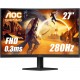 AOC C27G4ZE 27" - Fast VA - 1080P - 0.3MS - 280Hz - Curved 1500R HRD10