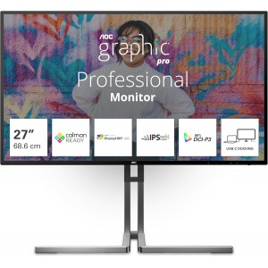 AOC Graphic Pro U27U3CV 27" - Nano IPS Panel (10bit) - CalMAN Ready - 4K - 60Hz - HDR 400 