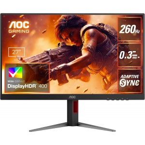 AOC Q27G4Z - 27"- 2K - 0.3MS - 260Hz - HDR400 - FAST IPS - Adaptive Sync - Delta E < 2