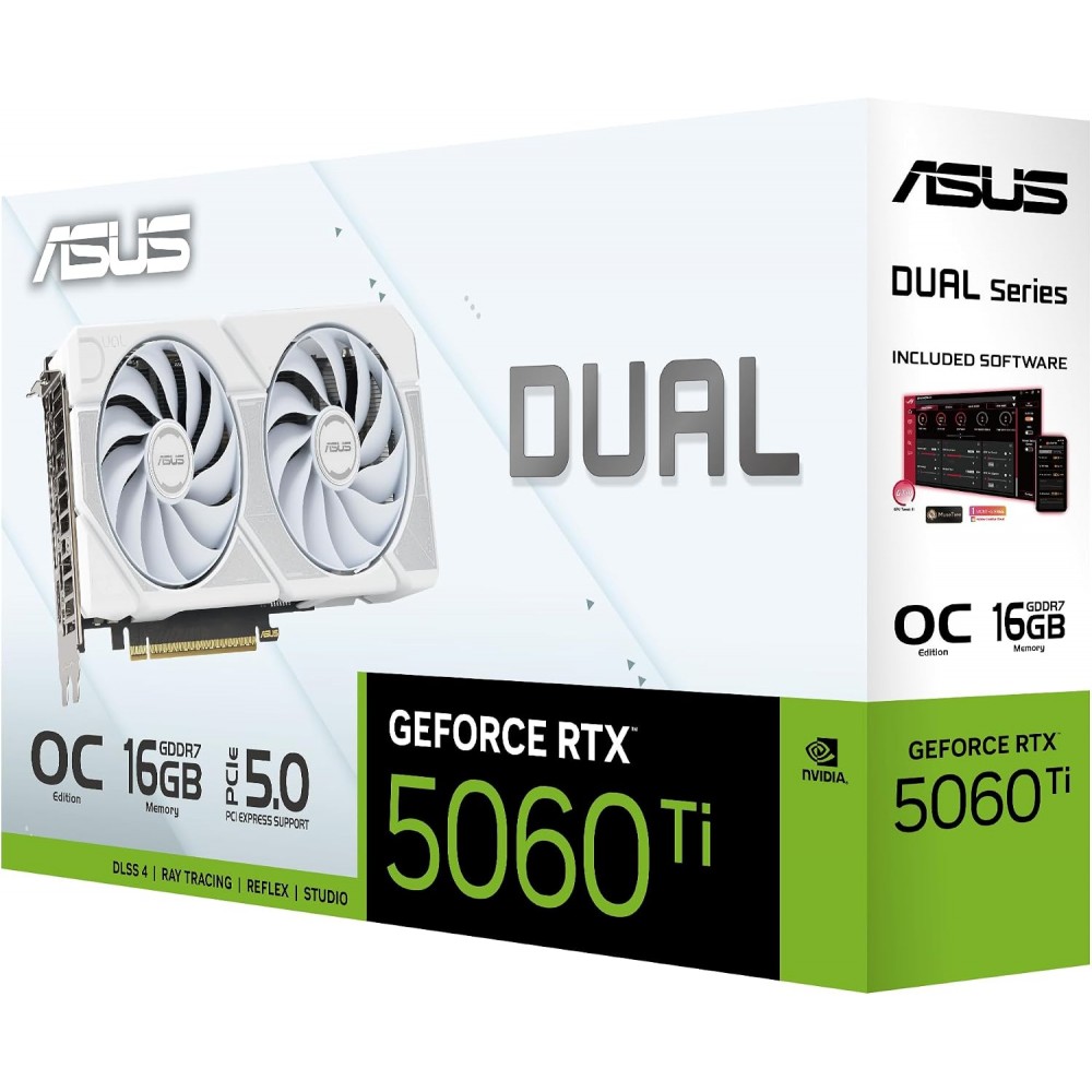 ASUS GeForce RTX 5060 TI Dual White OC Edition 16GB GDDR7