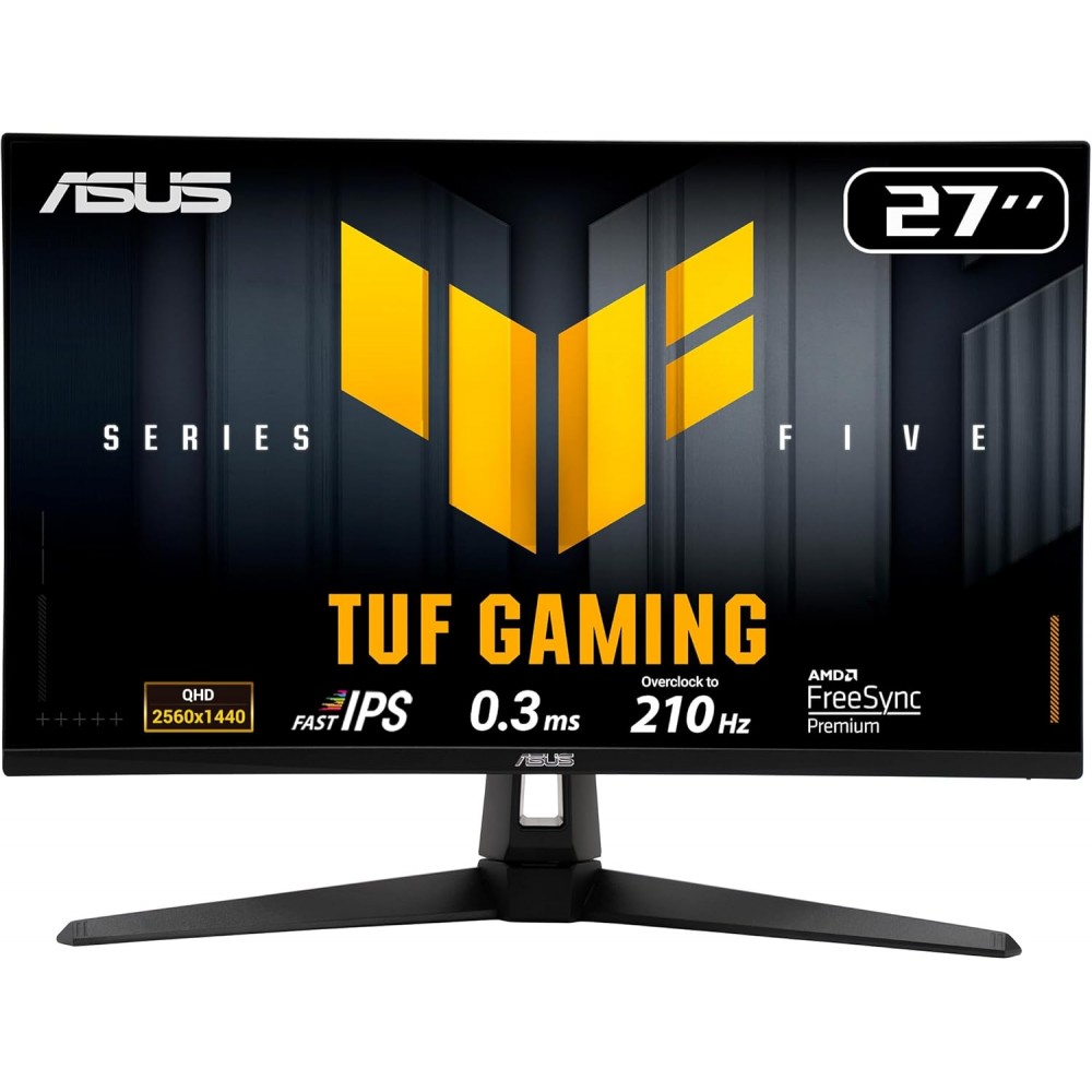 ASUS TUF Gaming VG27AQ5A - 27 INCH - Fast IPS - 2K - 0.3ms GTG (min.) - 210Hz(OC) ASUS TUF Gaming VG27AQ5A - 27 INCH - Fast IPS - 2K - 0.3ms GTG (min.) - 210Hz(OC)