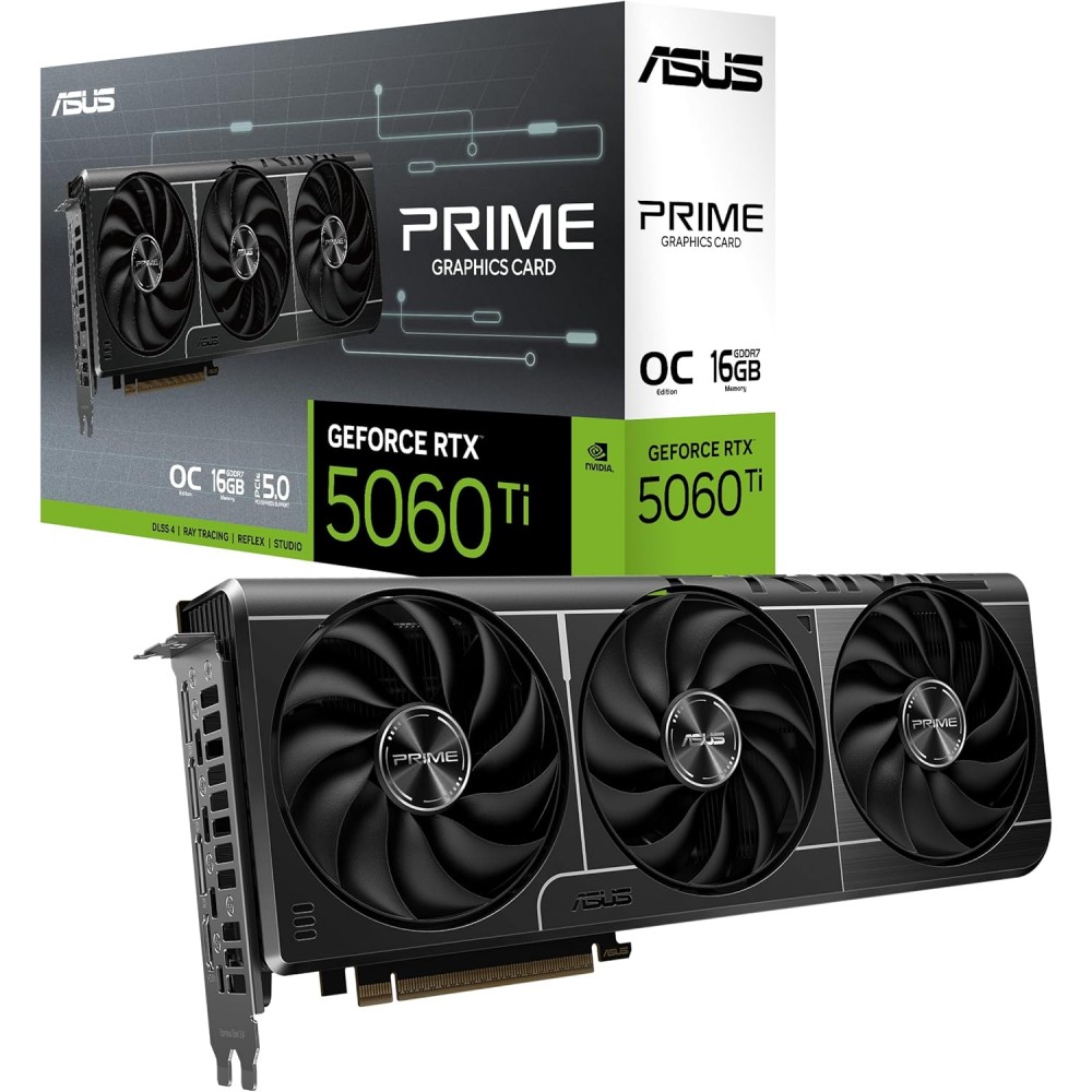 ASUS Prime RTX 5060 TI OC Edition 16GB GDDR7 ASUS Prime RTX 5060 TI OC Edition 16GB GDDR7