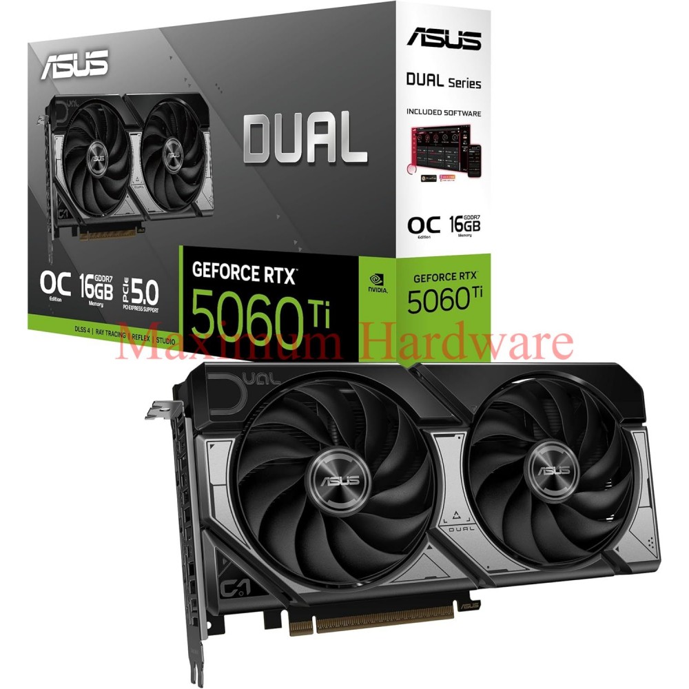 ASUS Dual RTX 5060 TI OC Edition 16GB GDDR7