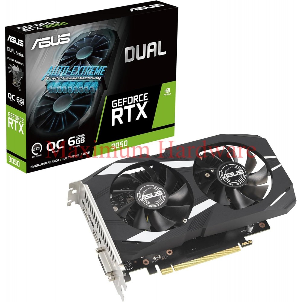 ASUS Dual GeForce RTX 3050 OC Edition 6GB GDDR6