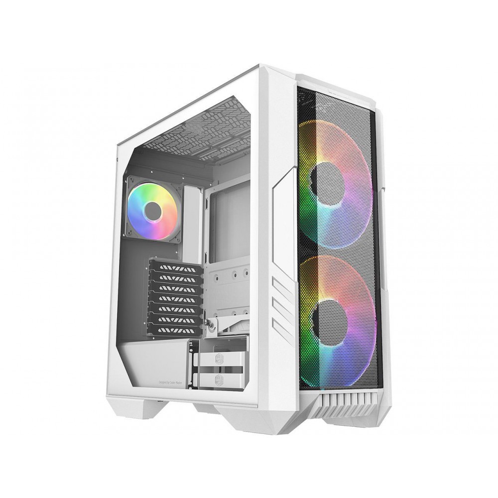 Cooler Master HAF 500  ARGB Mid-Tower Case - White