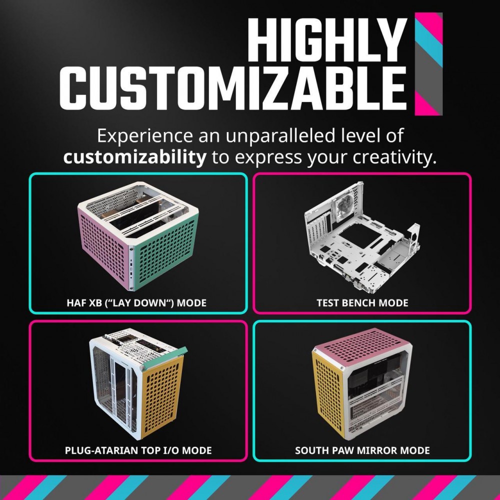 Cooler Master QUBE 500 Flatpack Mid-Tower Macaron Edition