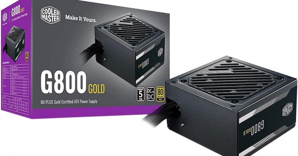 Cooler Master G800 800W 80+ Gold (Non-Modular) - RS-850-AFBA-G1