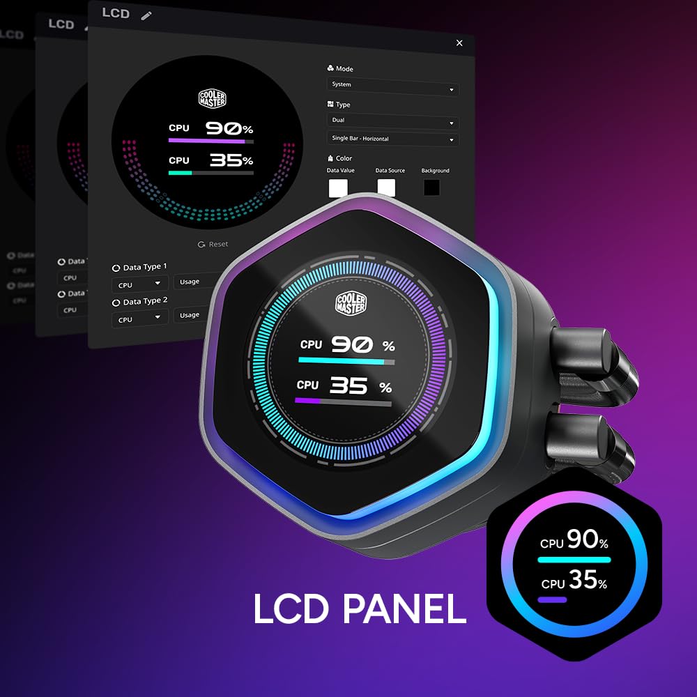 Cooler Master MasterLiquid 360 Atmos II LCD ARGB Cooler Master MasterLiquid 360 Atmos II LCD ARGB