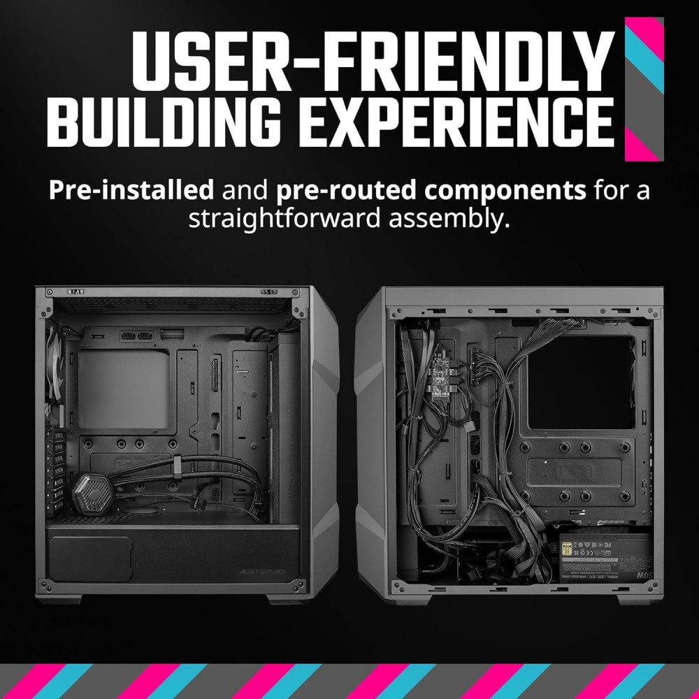 Cooler Master TD500 MAX ARGB Mid-Tower (Included GX II 850W GOLD + ML360 ATMOS MAX + 3x MOBIUS 120P ARGB)