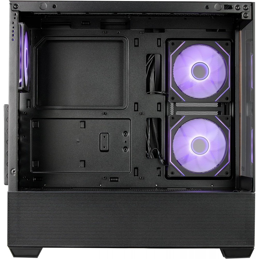 Cooler Master Elite 690 Wood ARGB Mid Tower Case Black