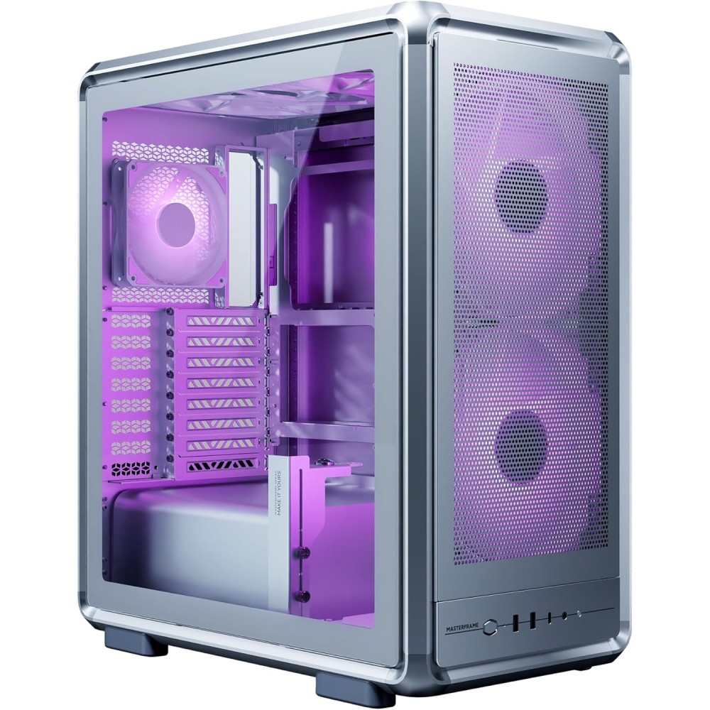Cooler Master MasterFrame 500 Mesh ARGB Mid Tower Case Silver Cooler Master MasterFrame 500 Mesh ARGB Mid Tower Case Silver