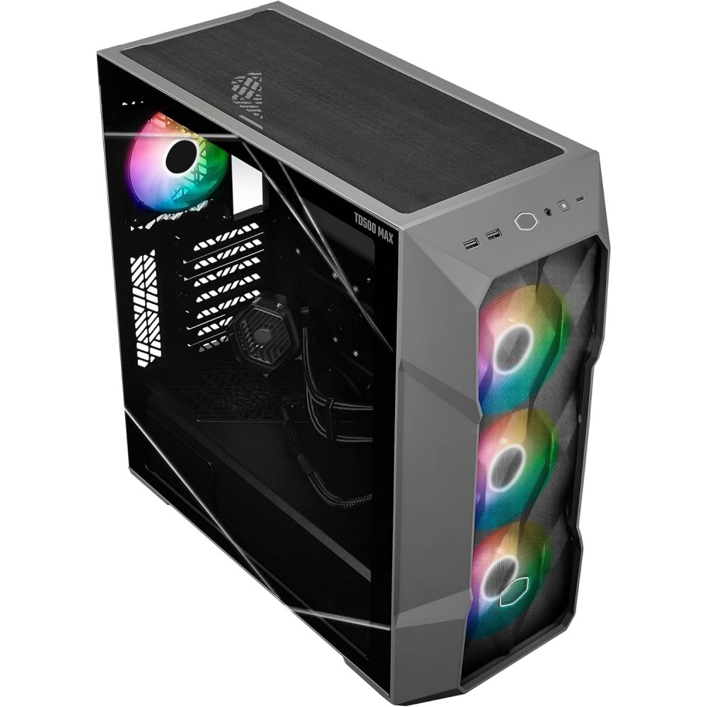 Cooler Master TD500 MAX ARGB Mid-Tower (Included GX II 850W GOLD + ML360 ATMOS MAX + 3x MOBIUS 120P ARGB)