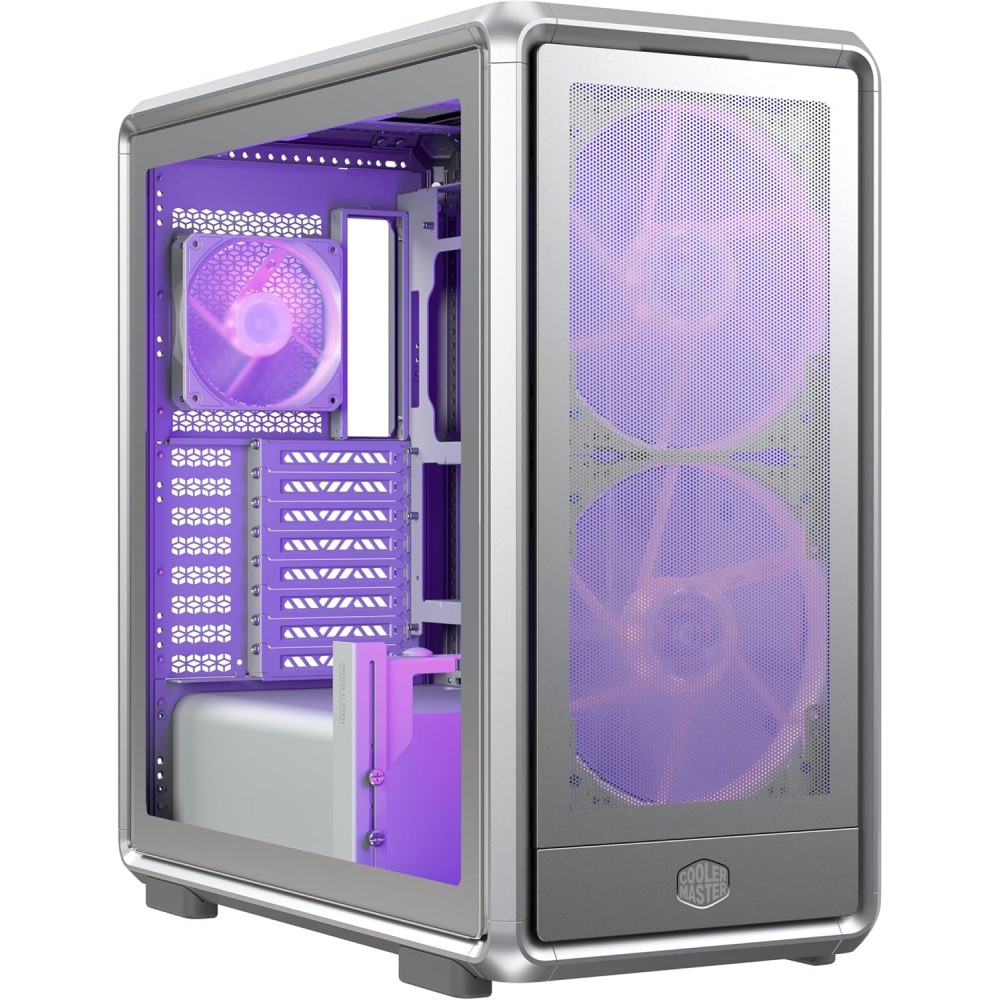 Cooler Master MasterFrame 600 Mesh ARGB Mid Tower Case Silver