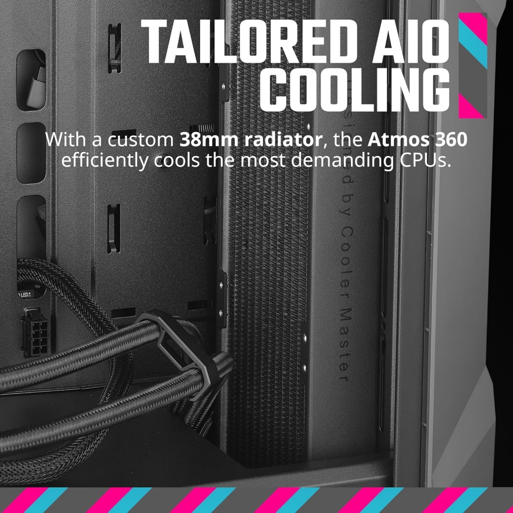 Cooler Master TD500 MAX ARGB Mid-Tower (Included GX II 850W GOLD + ML360 ATMOS MAX + 3x MOBIUS 120P ARGB)