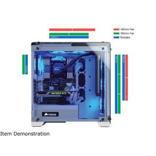 Corsair Crystal Series 570X RGB ATX Mid-Tower Case — White - SKU