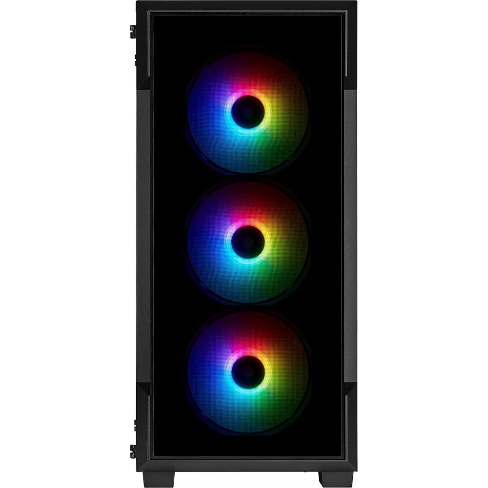 Corsair iCUE 220T RGB Tempered Glass Mid-Tower Smart Case — Black