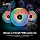 Corsair LL120 RGB, 120mm Dual Light Loop RGB LED PWM Fan, 3 Fan Pack with Lighting Node PRO Corsair LL120 RGB, 120mm Dual Light Loop RGB LED PWM Fan, 3 Fan Pack with Lighting Node PRO