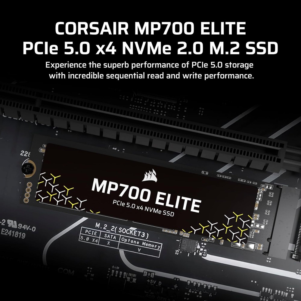 Corsair MP700 Elite M.2 2280 2TB PCI-Express 5.0 x4, NVMe 1.4  (R 10000 / W 8500)