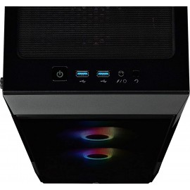 Corsair iCUE 220T RGB Tempered Glass Mid-Tower Smart Case — Black