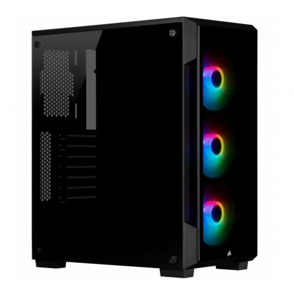Corsair iCUE 220T RGB Tempered Glass Mid-Tower Smart Case — Black