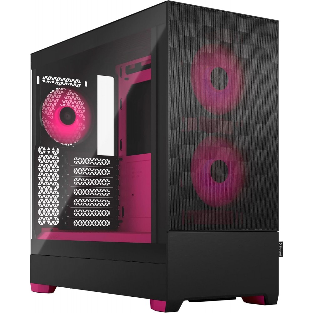 Fractal Design Pop Air RGB Magenta Core TG Clear Tint Mid Tower Case Fractal Design Pop Air RGB Magenta Core TG Clear Tint Mid Tower Case