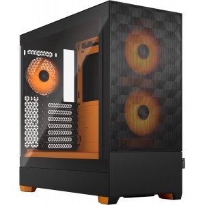 Fractal Design Pop Air RGB Orange Core TG Clear Tint Mid Tower Case 