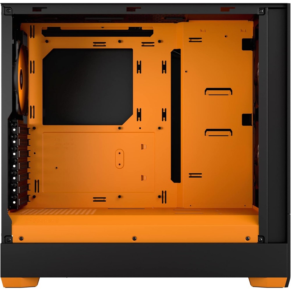 Fractal Design Pop Air RGB Orange Core TG Clear Tint Mid Tower Case Fractal Design Pop Air RGB Orange Core TG Clear Tint Mid Tower Case