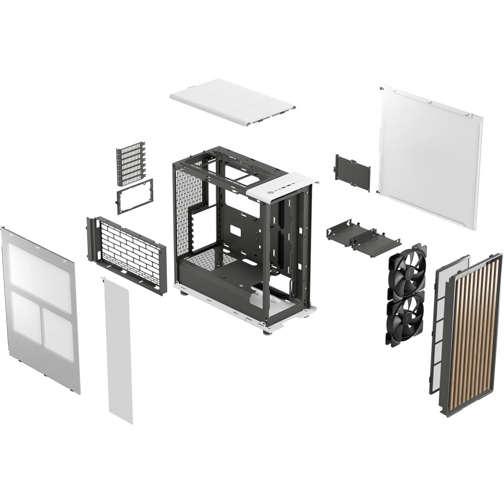 Fractal Design North - Chalk White Mesh Mid Tower Case Fractal Design North - Chalk White Mesh Mid Tower Case
