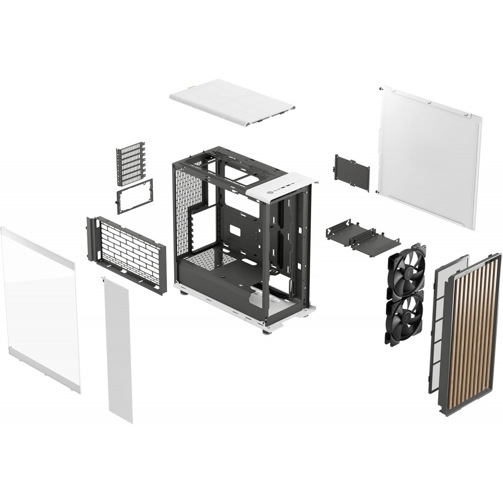 Fractal Design North - Chalk White TG Clear Tint Mid Tower Case