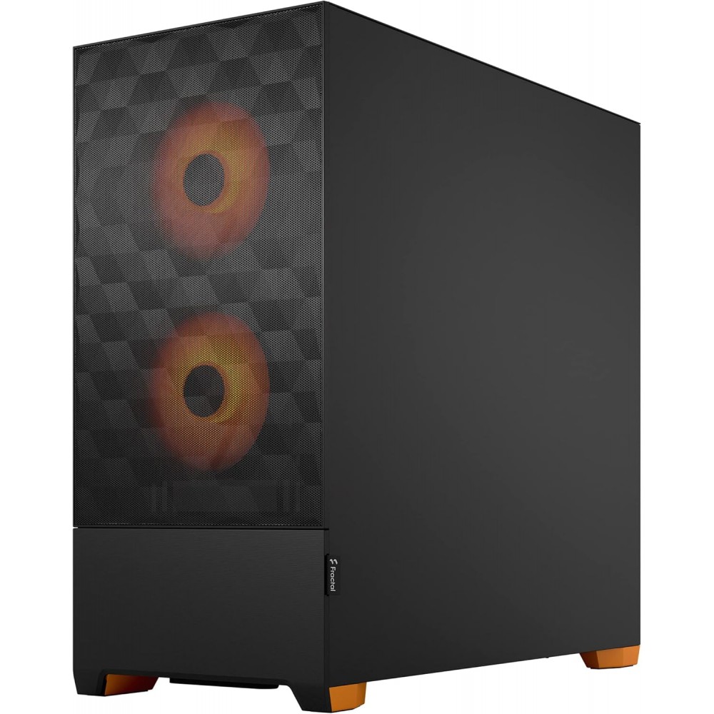Fractal Design Pop Air RGB Orange Core TG Clear Tint Mid Tower Case Fractal Design Pop Air RGB Orange Core TG Clear Tint Mid Tower Case