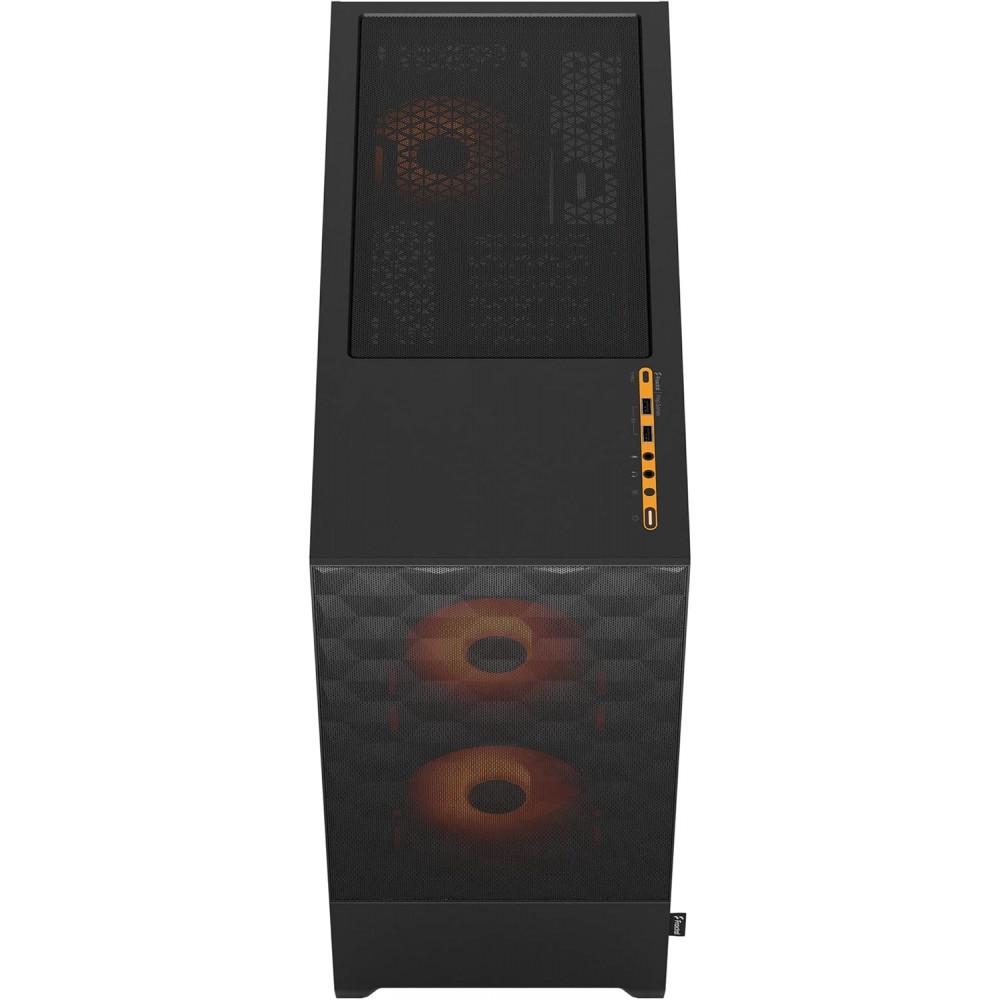 Fractal Design Pop Air RGB Orange Core TG Clear Tint Mid Tower Case Fractal Design Pop Air RGB Orange Core TG Clear Tint Mid Tower Case