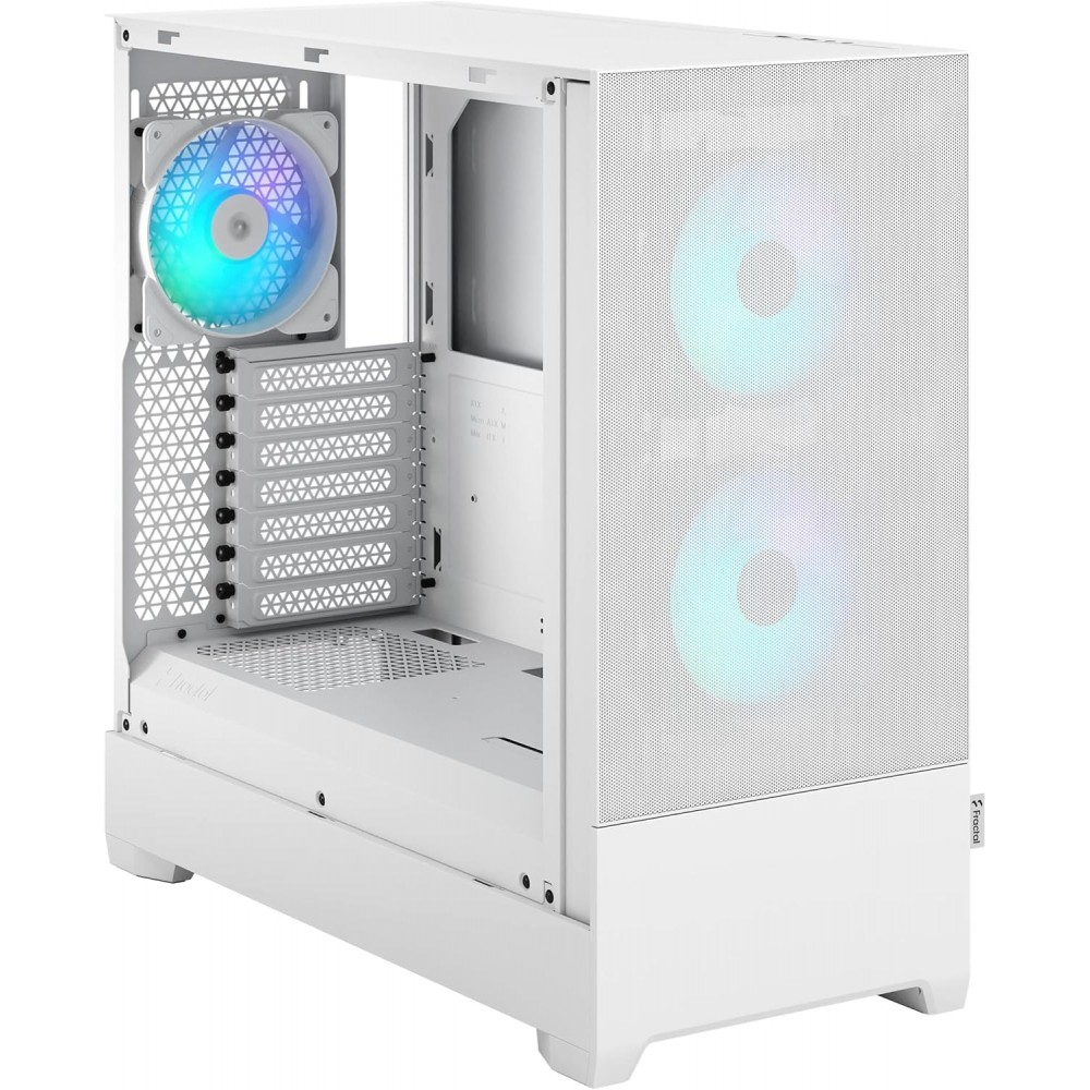 Fractal Design Pop Air RGB White TG Clear Tint Mid Tower Case