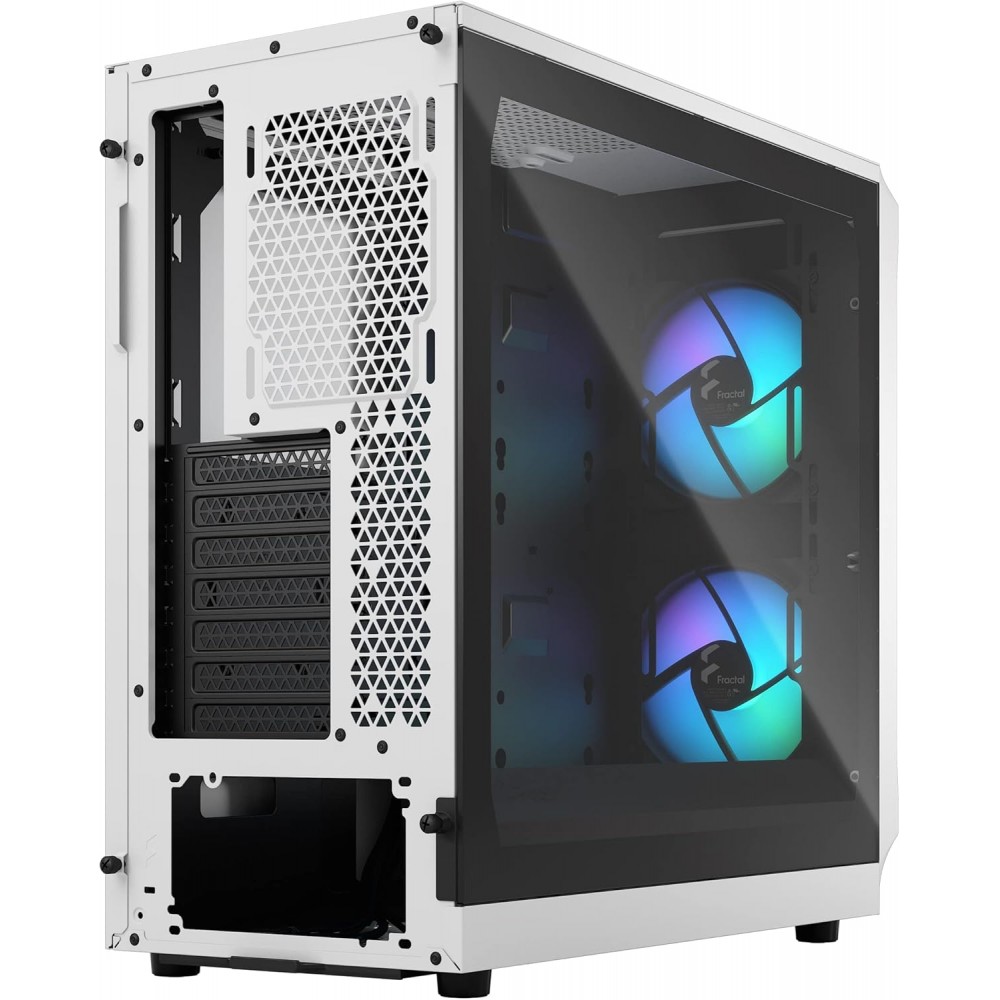 Fractal Design Focus 2 RGB - White TG Clear Tint Mid Tower Case
