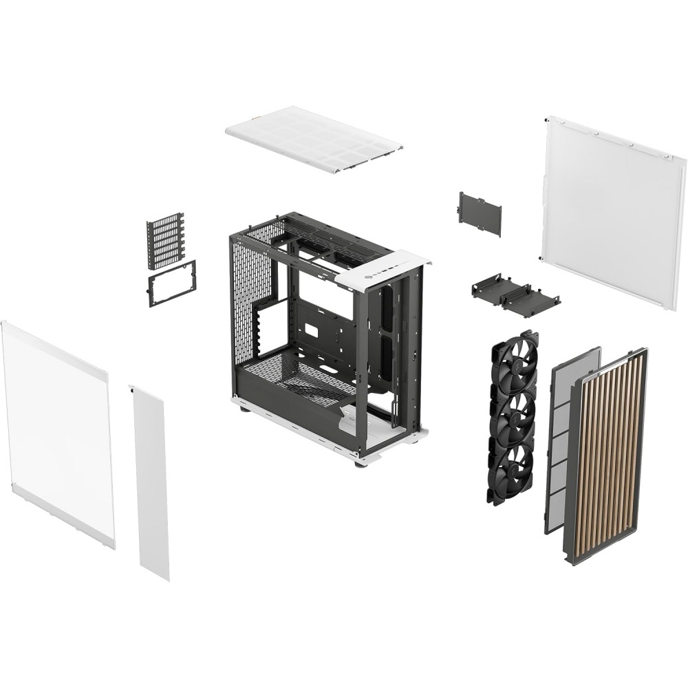 Fractal Design North XL - Chalk White TG Clear Tint Full Tower Case